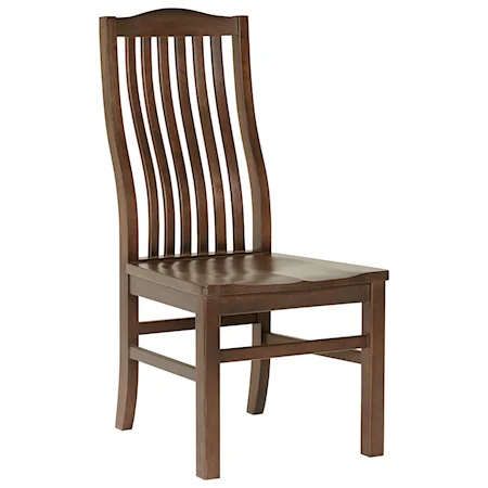 Solid Wood Cherry Vertical Slat Chair